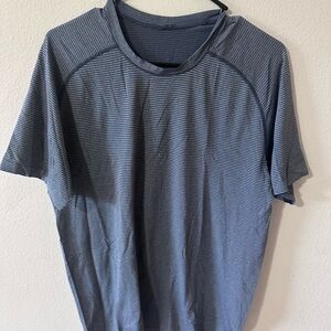 lululemon athletica Men's Navy Striped Tee